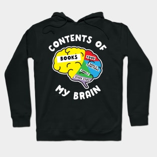 Contents Of My Brain Books Hoodie